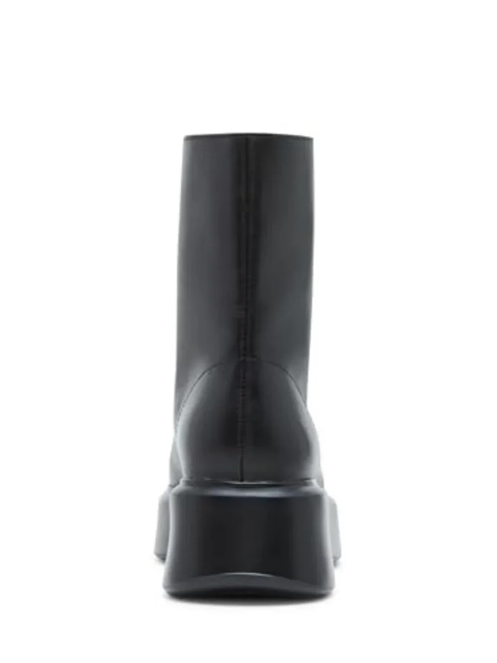 Ankle Boot with Block Heel and Front Zipper